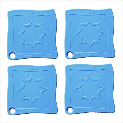 ePad Set 4 Blue – Wasser-Vitalisierer Untersetzer